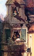 Carl Spitzweg Der abgefangene Liebesbrief painting